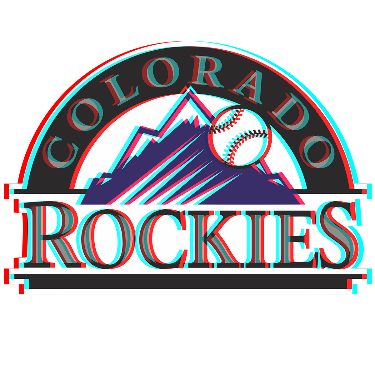 Phantom Colorado Rockies logo iron on paper